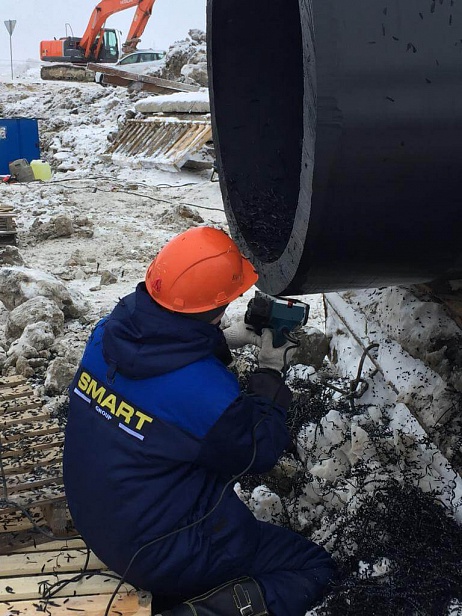 Ремонт водовода диаметром 1200 мм